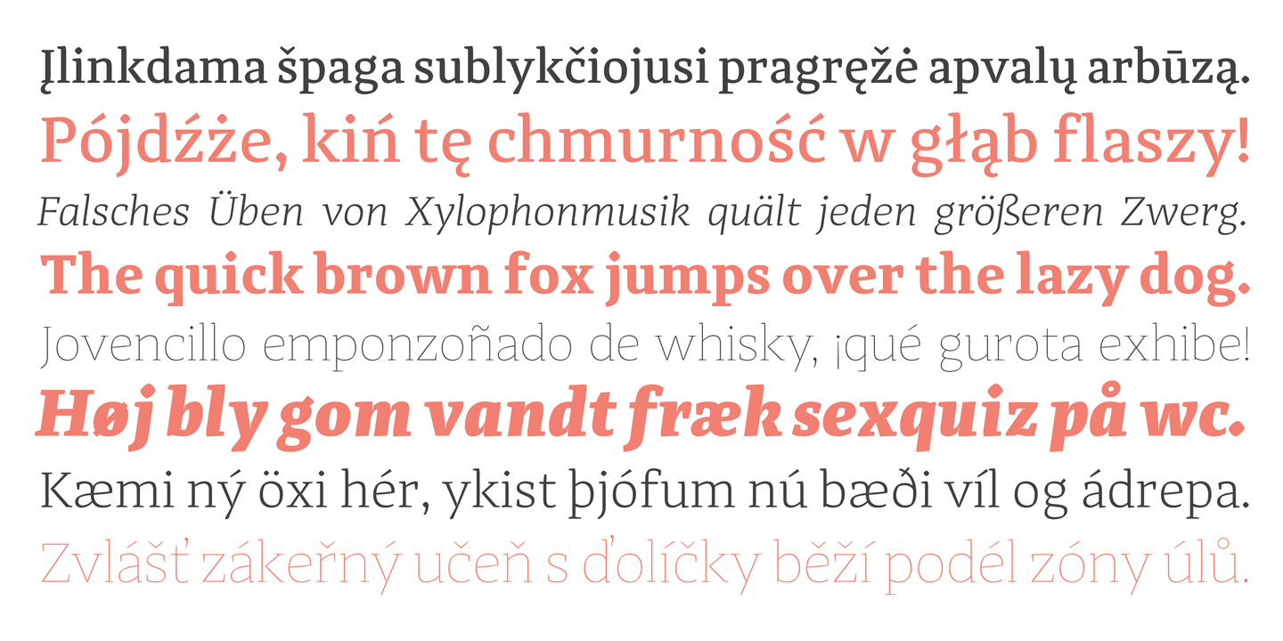 Adagio Serif Extra Light italic Font preview